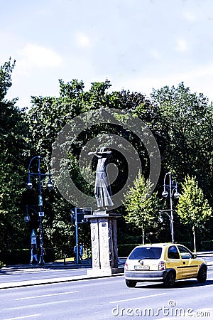 Statue in the Tiergarten in Berlin Germany Editorial Stock Photo